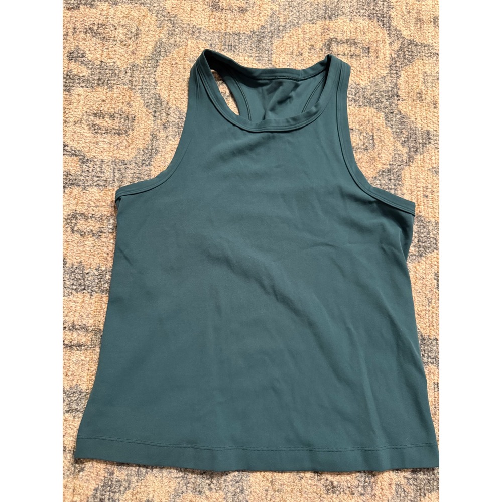 Lululemon Align Waist-Length Racerback Tank Top in Green Jasper Size 8